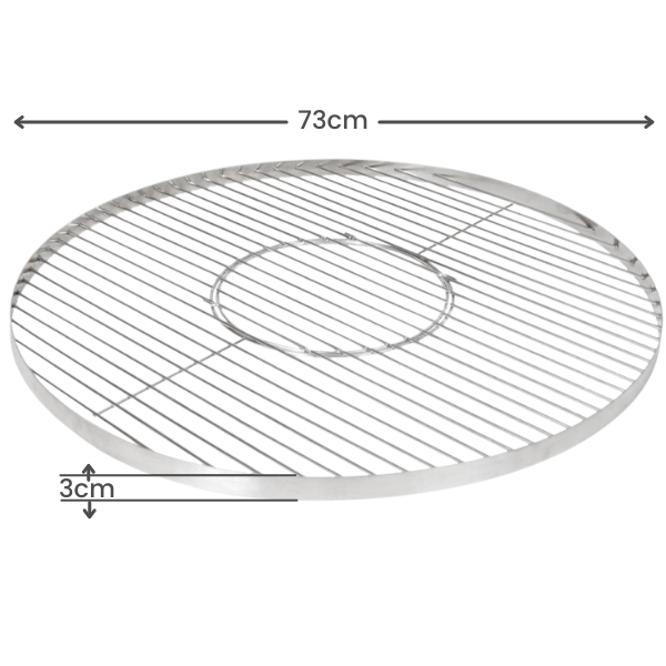 Fire Pit Stainless Steel Grill 70
