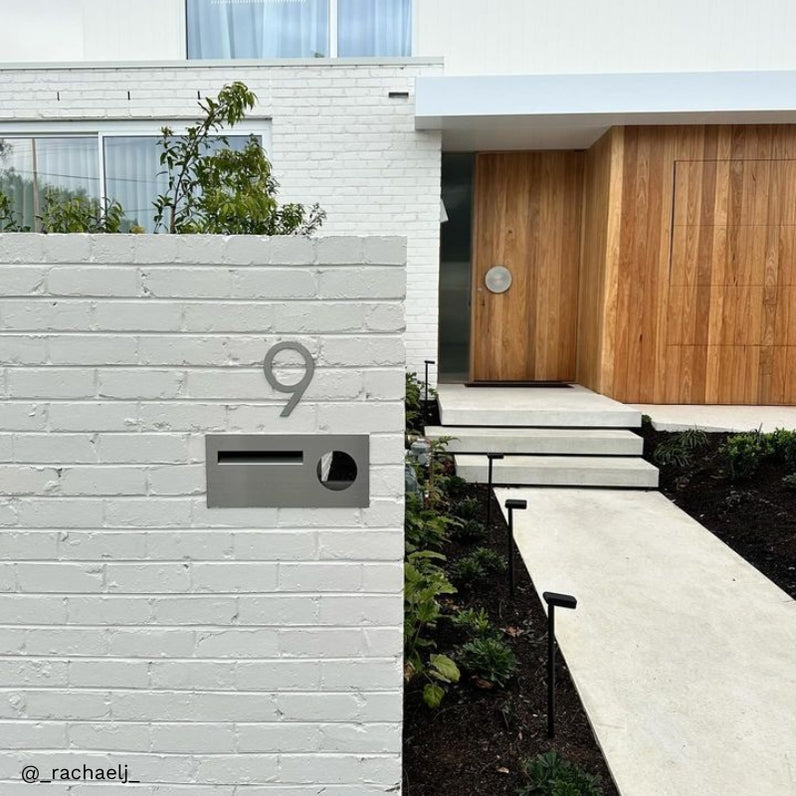 Windsor Fence/Brick Letterbox - Stainless Steel