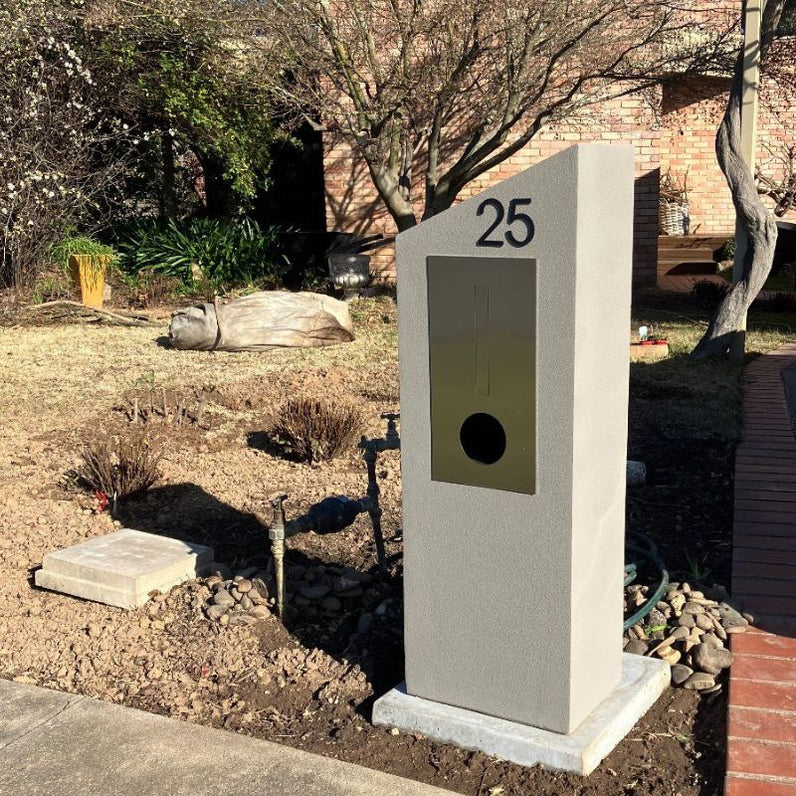 Stick on Slim House Numbers 75mm - Black