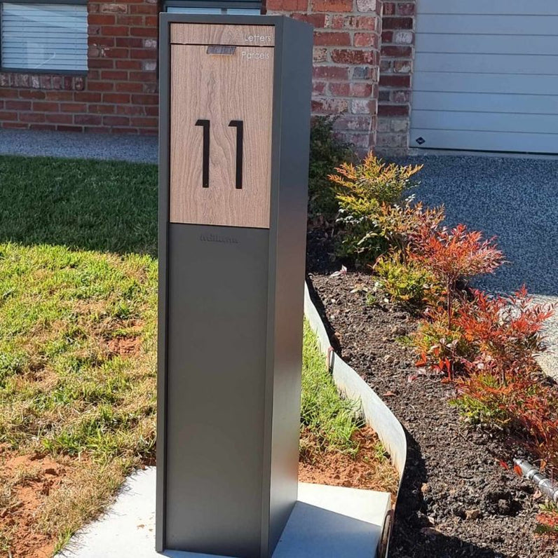 Stick on Slim House Numbers 120mm - Black