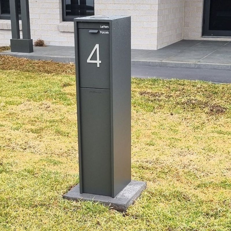 Stick on Slim House Numbers 120mm - Stainless Steel