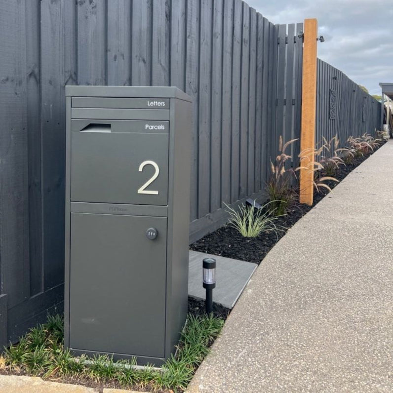 Stick on Slim House Numbers 120mm - Stainless Steel