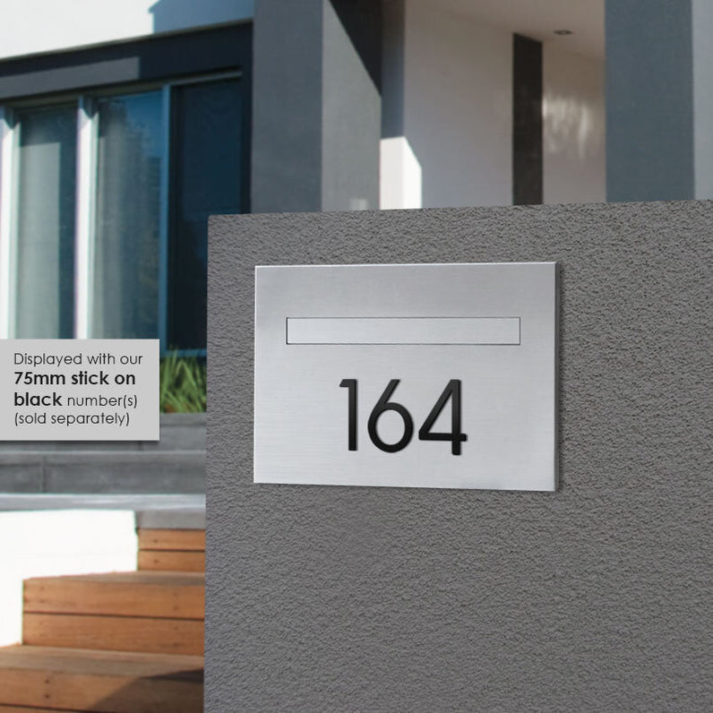 Torino Brick Letterbox - Stainless Steel