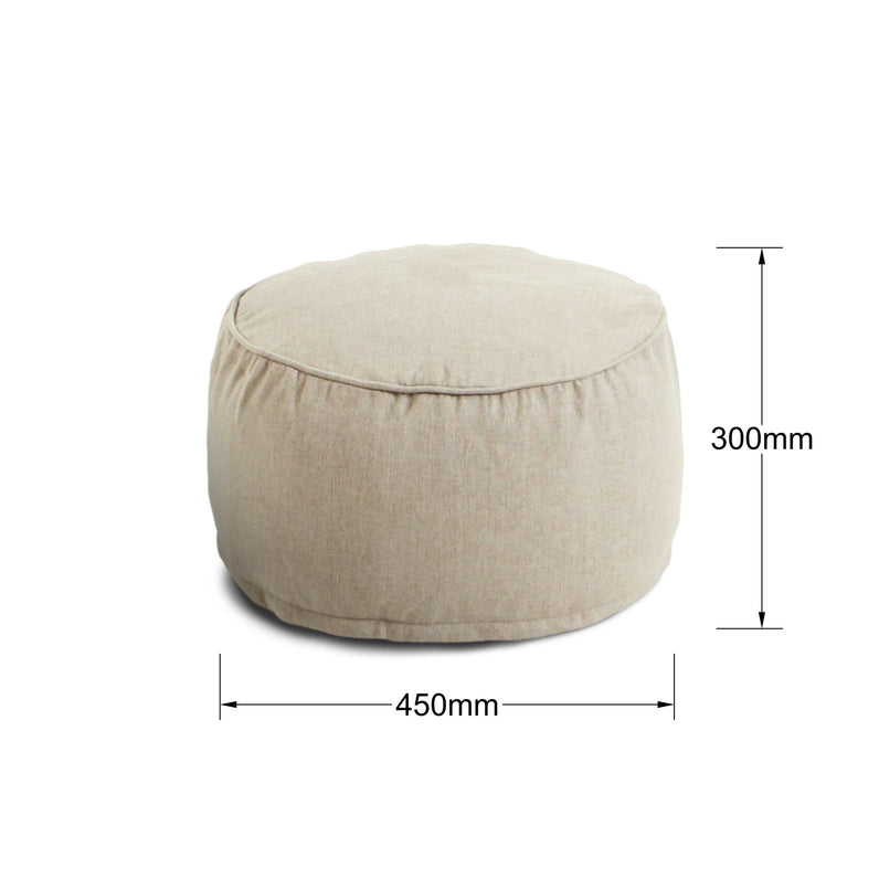 Luxury Indoor Round Ottoman Cover