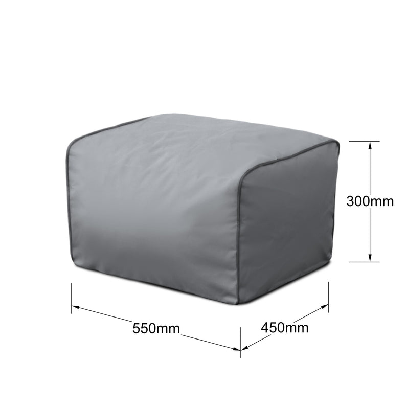 Luxury Outdoor Rectangle Foam Filled Ottoman