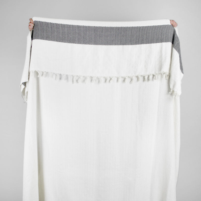 Lourdes Herringbone Throw Blanket