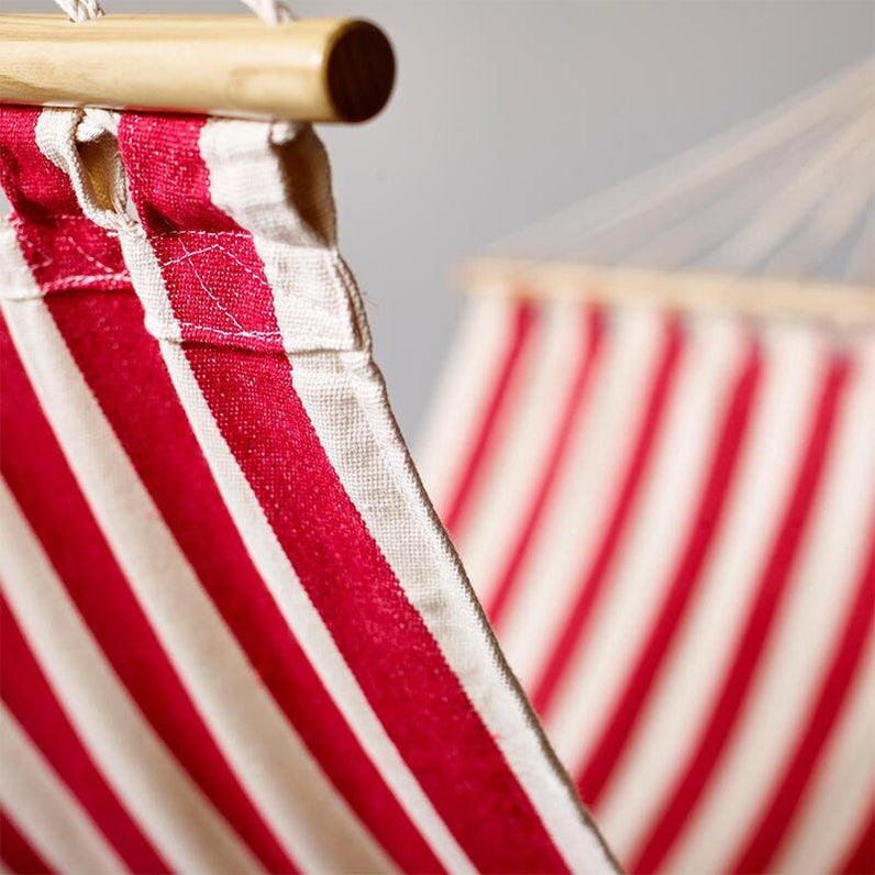 Lorne Hammock - Red and Natural Striped