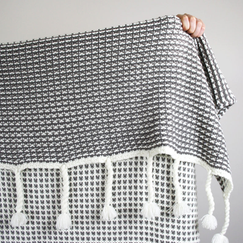 Waffle Knit Throw Blanket