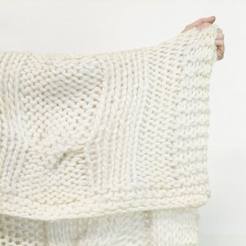 Claudette Chunky Knit Throw Blanket
