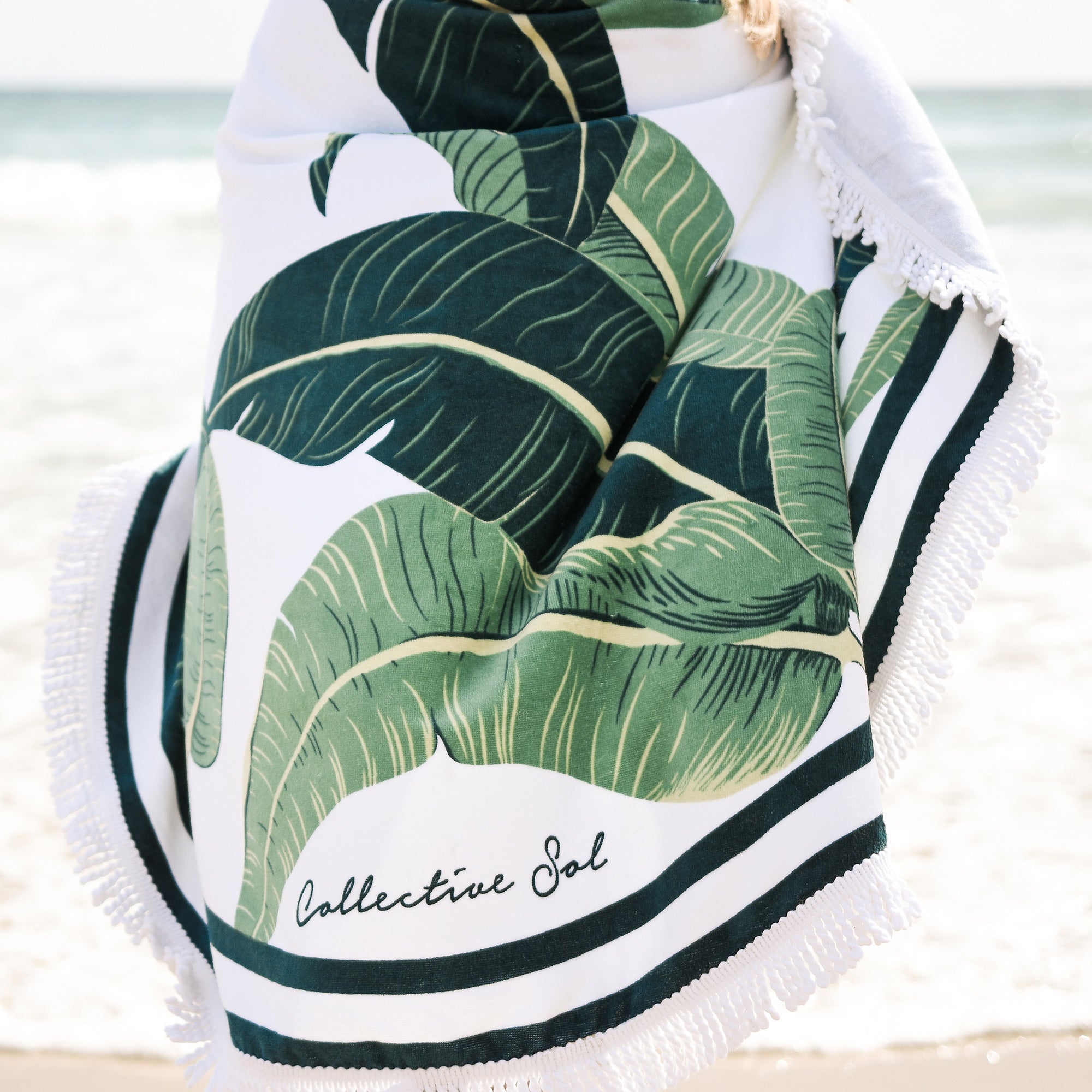 Bahamas Round Beach Towel