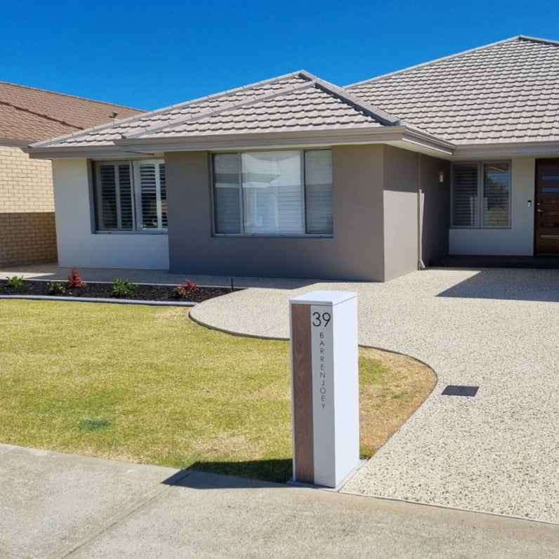 Custom Address Decal Sticker - Vertical