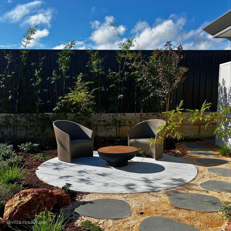 Fire Pit Timber Table 90