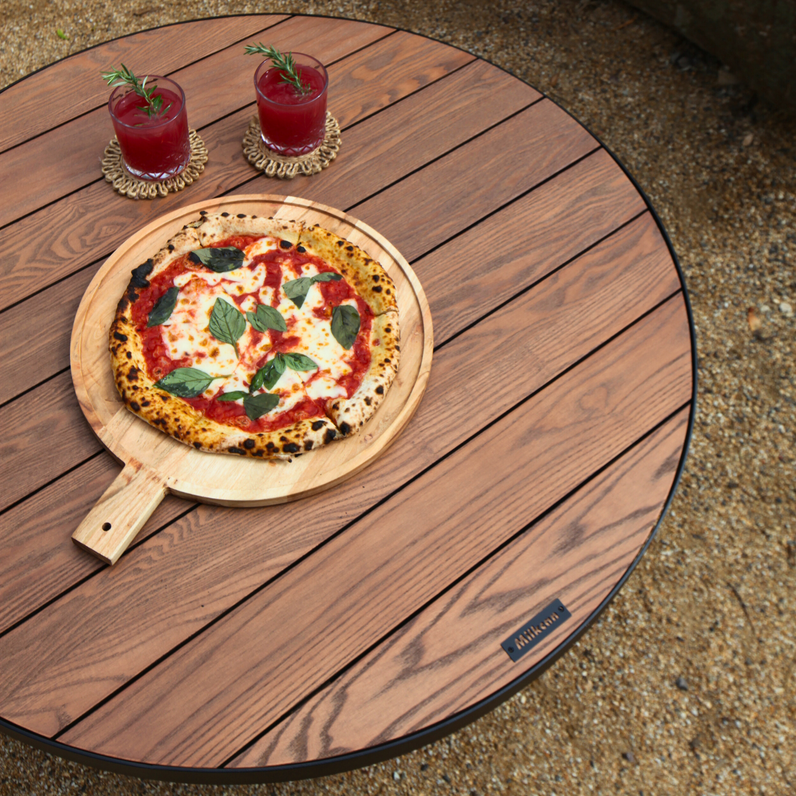 Fire Pit Timber Table 90