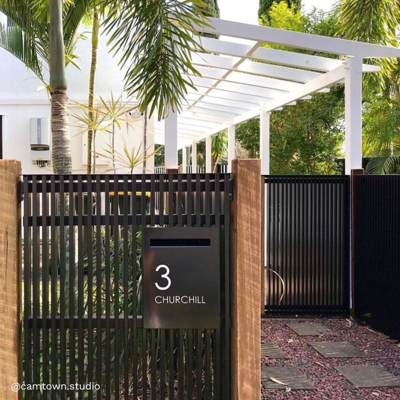 Custom Address Decal Sticker - Medium