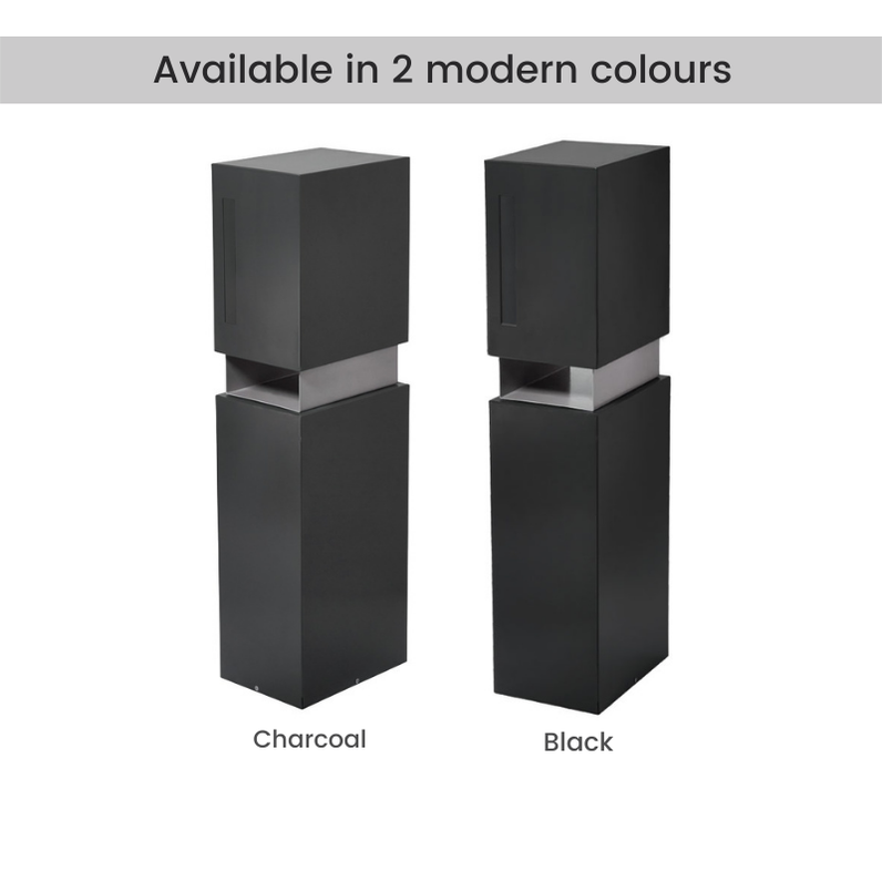 Valencia Pillar Letterbox - Black