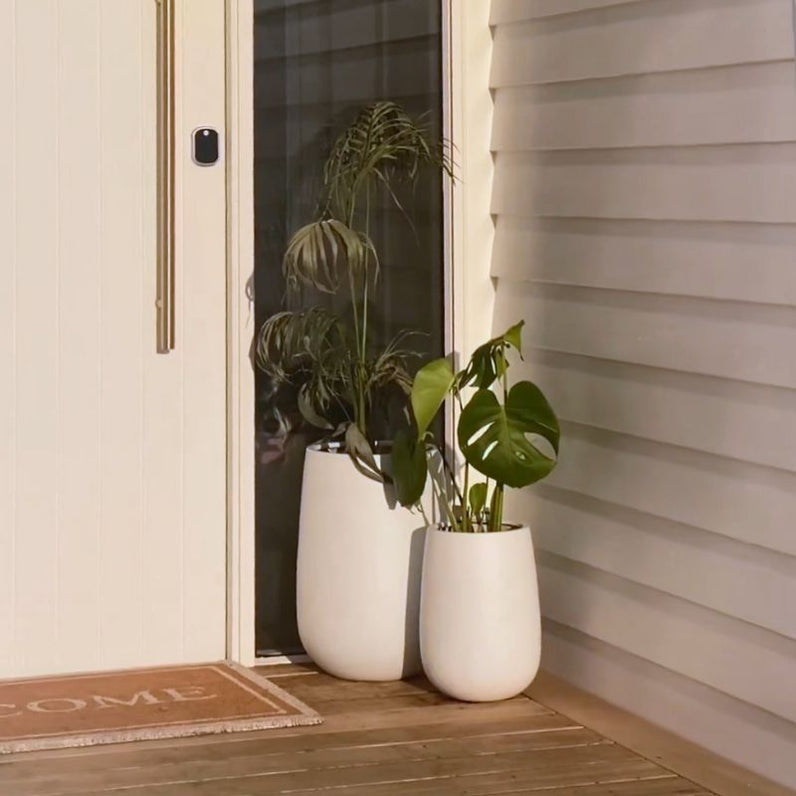 Malibu Tall Plant Pot - White