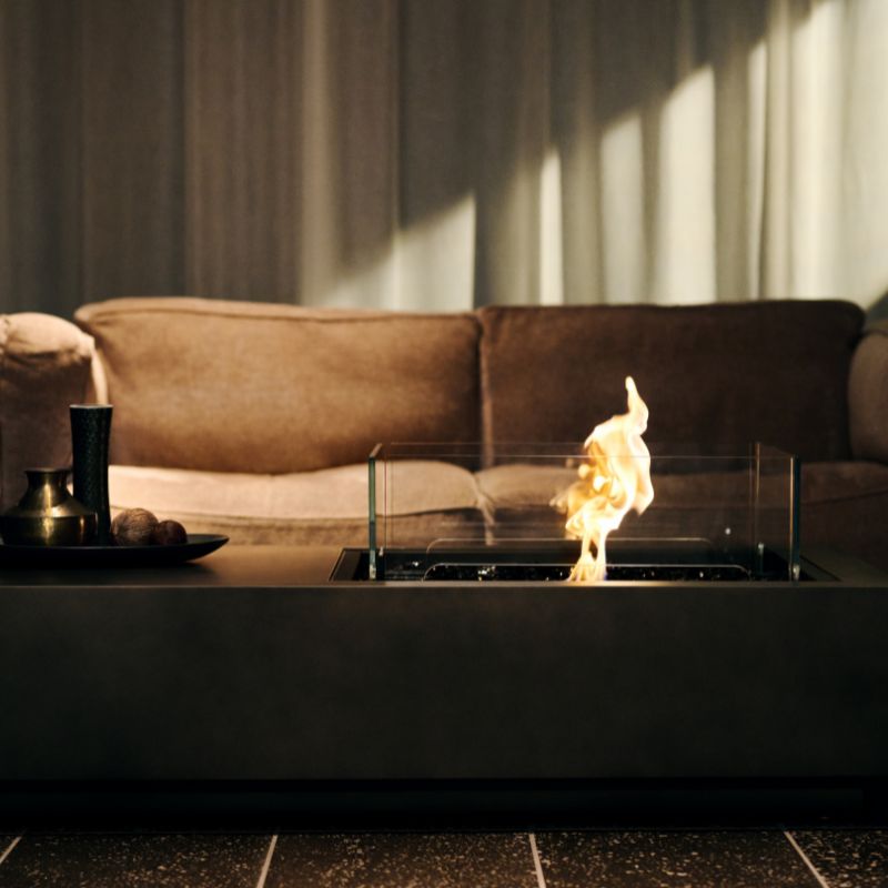 Manhattan Ethanol Fire Table - Graphite