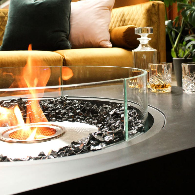 Martini Ethanol Fire Table - Graphite