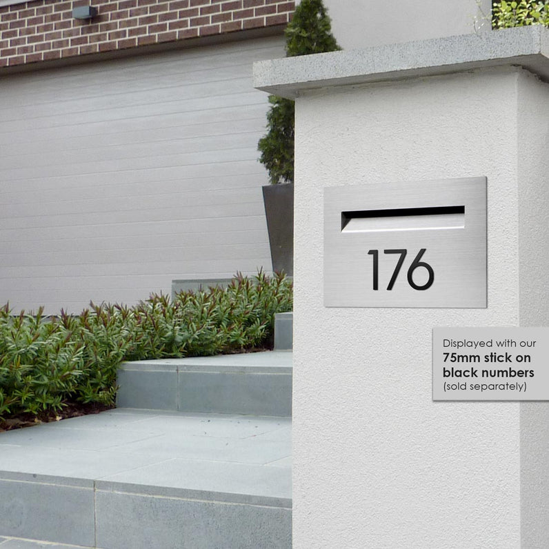 Chelsea Brick Letterbox - Stainless Steel