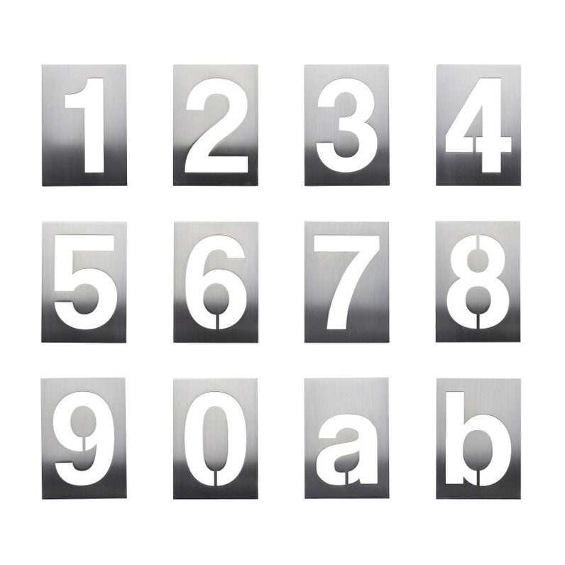 Stud Mount Negative House Numbers 150mm