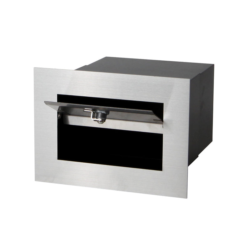 Chelsea Brick Front Open Letterbox - Stainless Steel