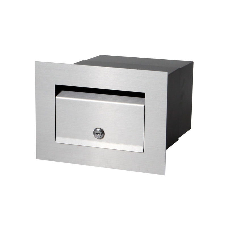 Chelsea Brick Front Open Letterbox - Stainless Steel