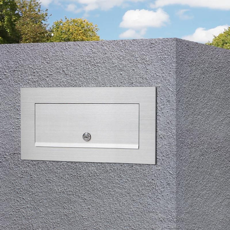 Palazzo A4 Brick Letterbox - Stainless Steel