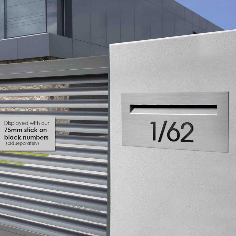 Palazzo A4 Brick Letterbox - Stainless Steel