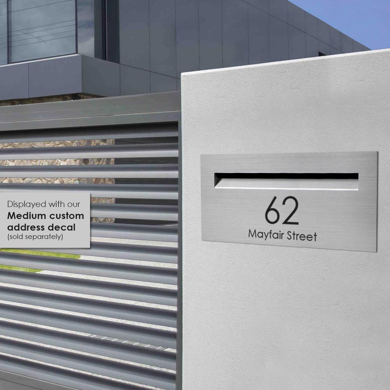 Palazzo A4 Brick Letterbox - Stainless Steel