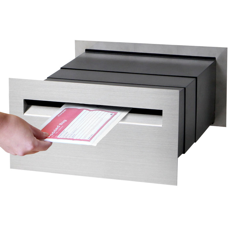 Palazzo A4 Brick Letterbox - Stainless Steel