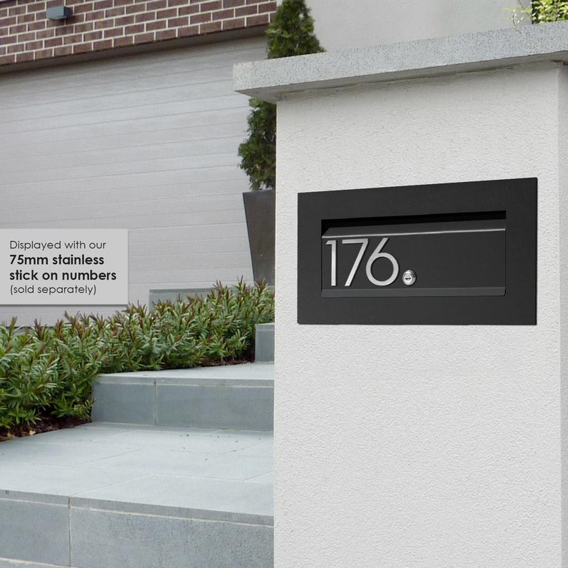 Palazzo A4 Brick Front Open Letterbox