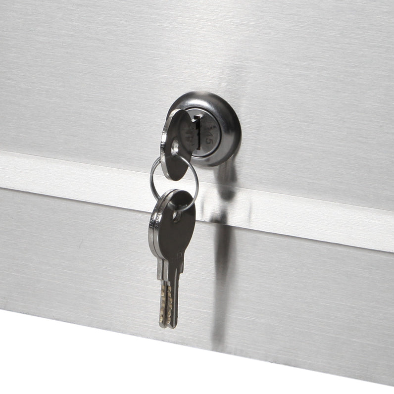 Palazzo A4 Brick Front Open Letterbox - Stainless Steel/Black