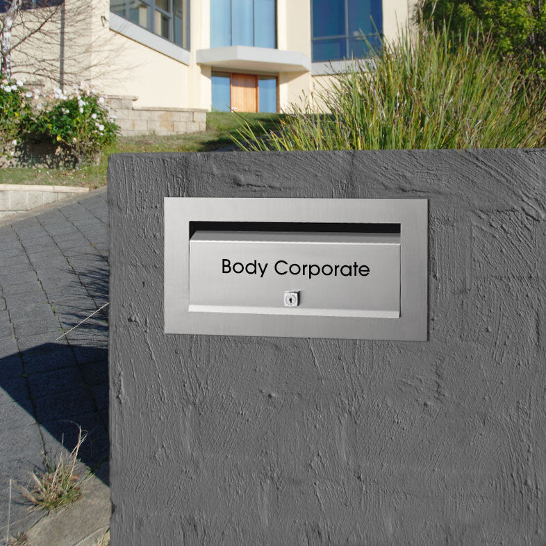 Body Corporate Vinyl Decal for Letterbox