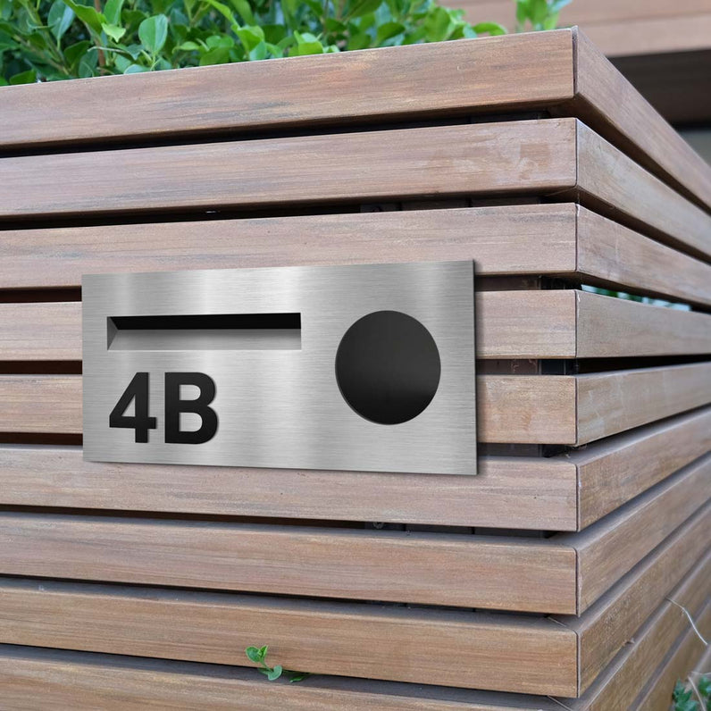 Stick on Bold House Numbers 75mm - Black