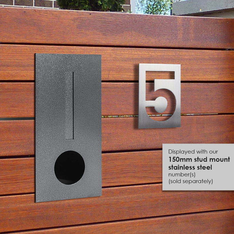 Stud Mount Negative House Numbers 150mm
