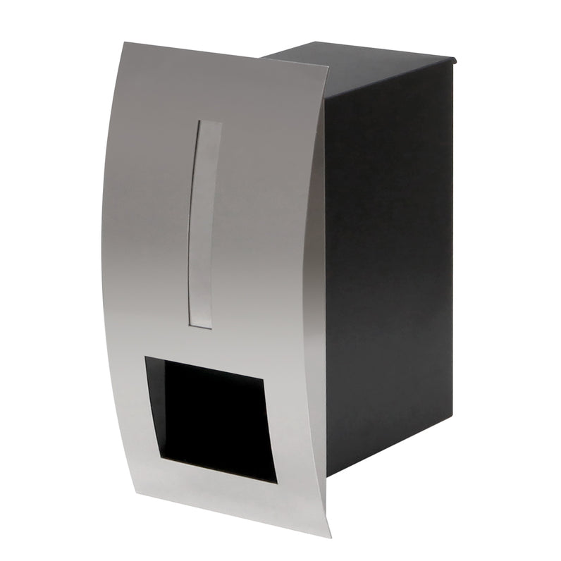 Modena Fence/Brick Letterbox - Stainless Steel