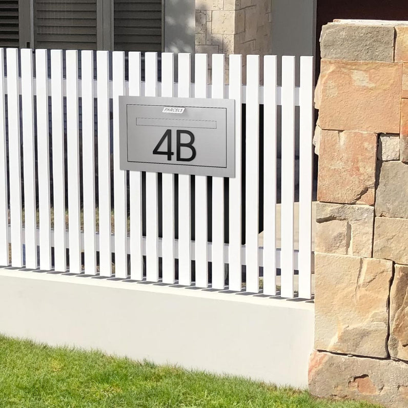 Stick on Slim House Numbers 120mm - Black