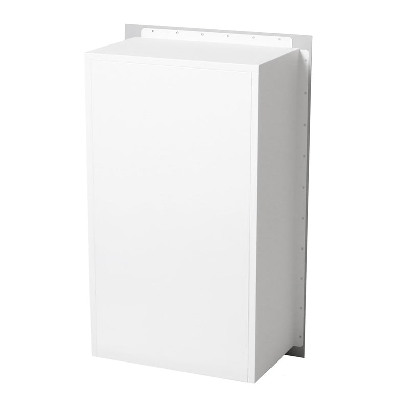 Zurich Front Open Parcel Fence/Brick Letterbox - White