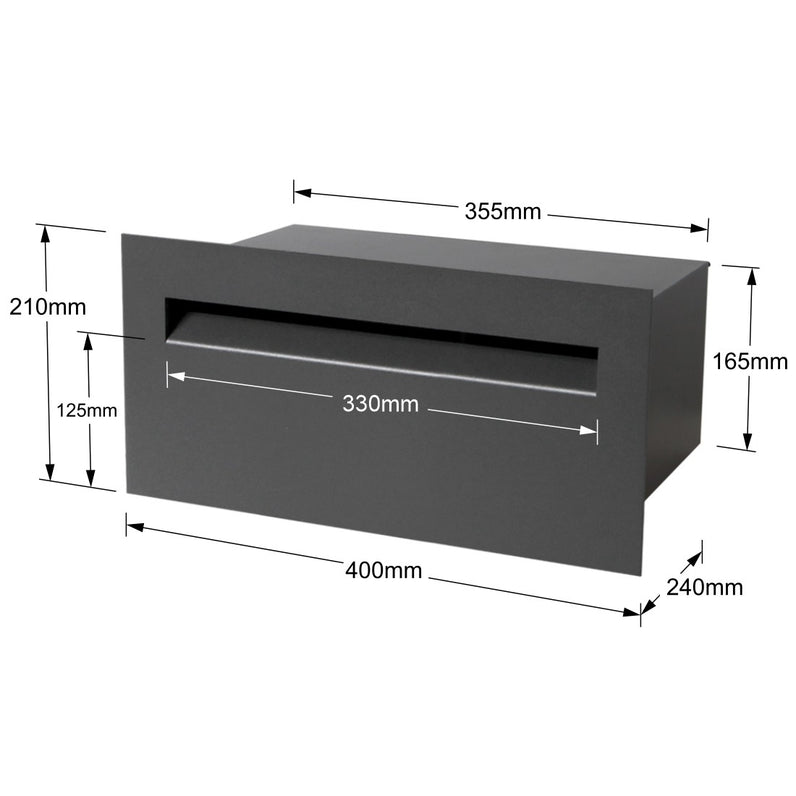 Palazzo A4 Fence Letterbox