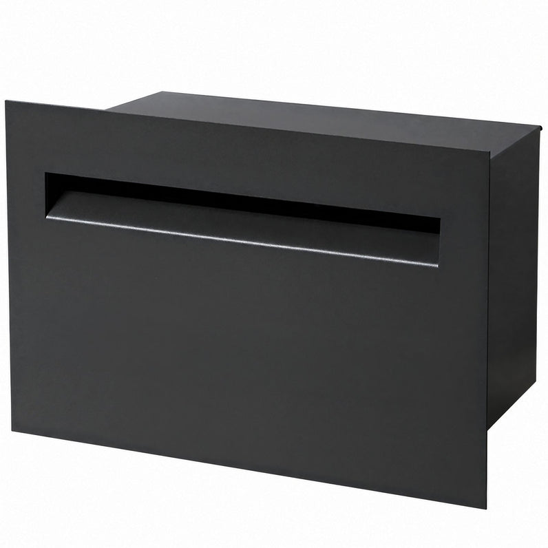 Palazzo Large A4 Fence Letterbox - Black