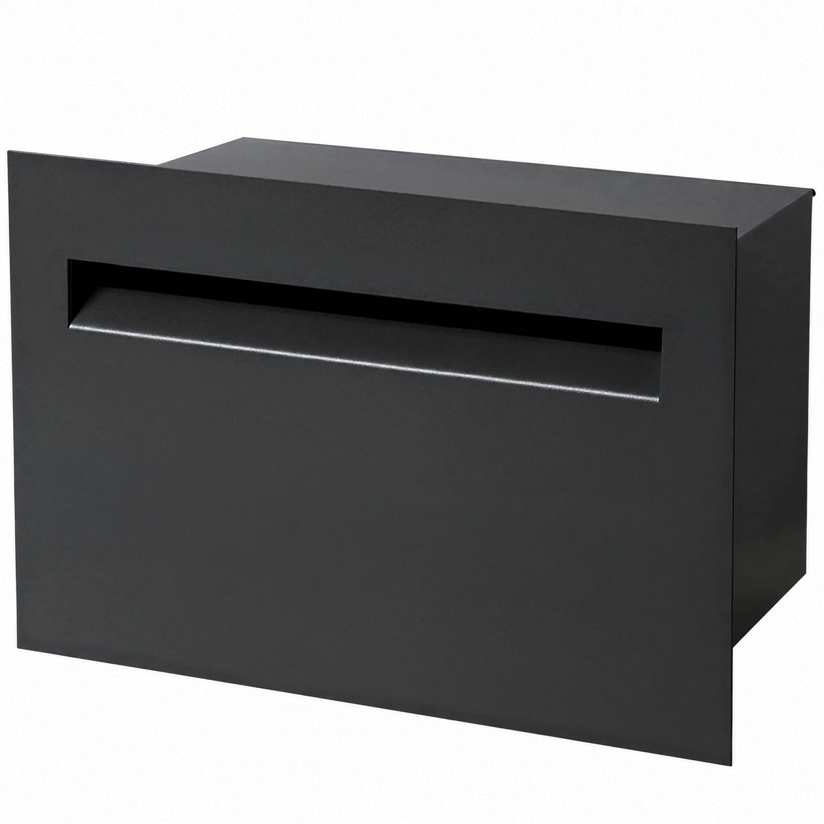 Palazzo Large A4 Fence Letterbox - Black