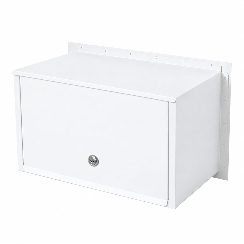 Palazzo Large A4 Fence Letterbox - White