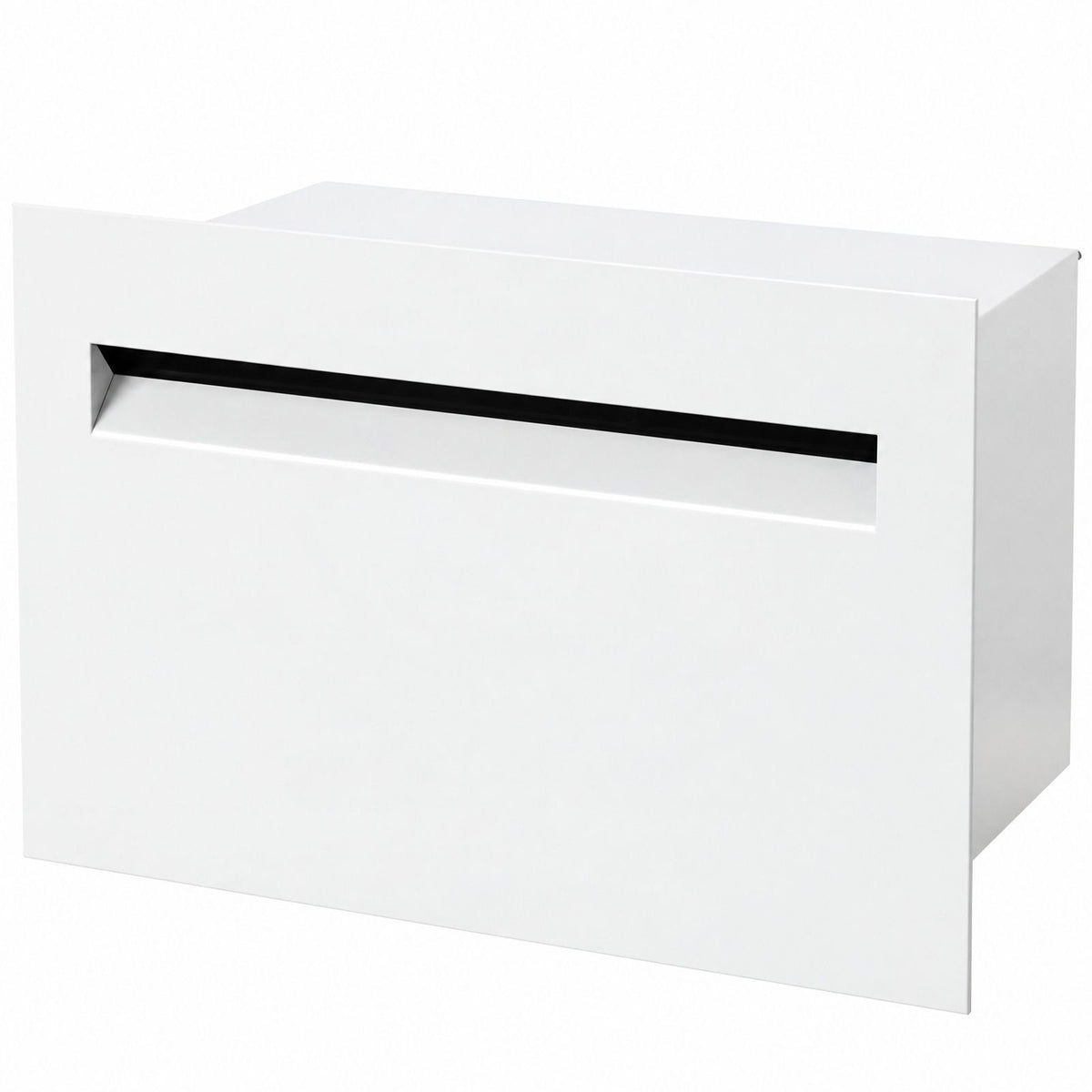 Palazzo Large A4 Fence Letterbox - White