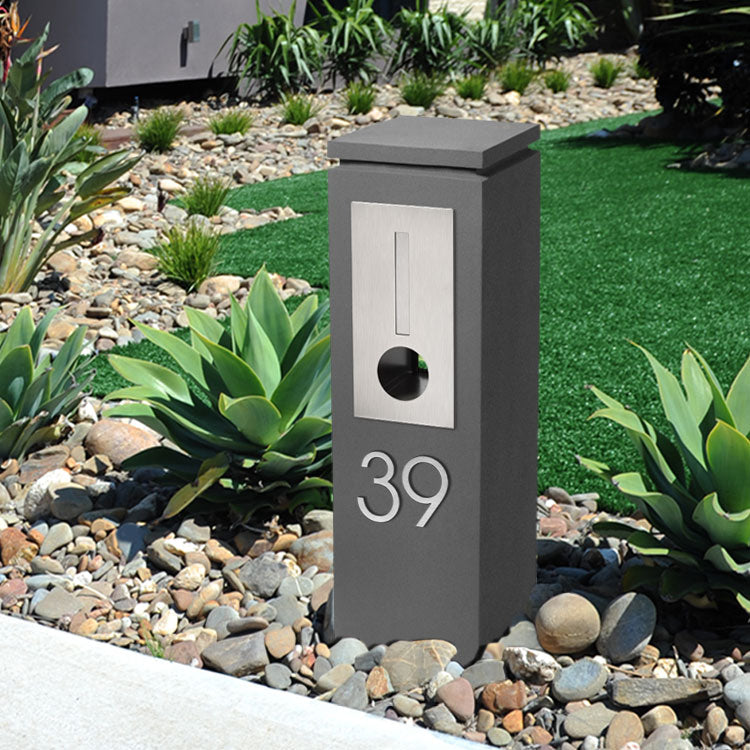 Stick on Slim House Numbers 120mm - Stainless Steel