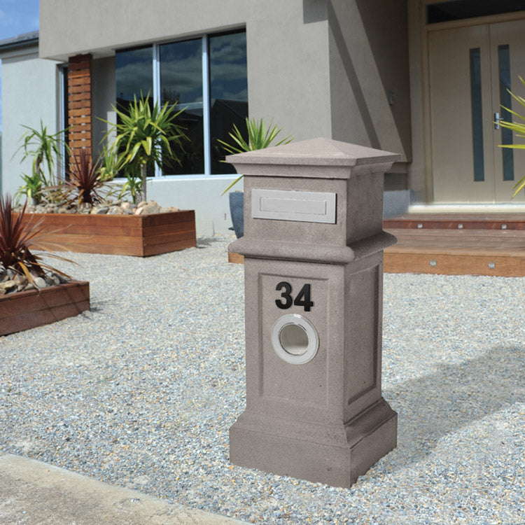 Stick on Bold House Numbers 75mm - Black