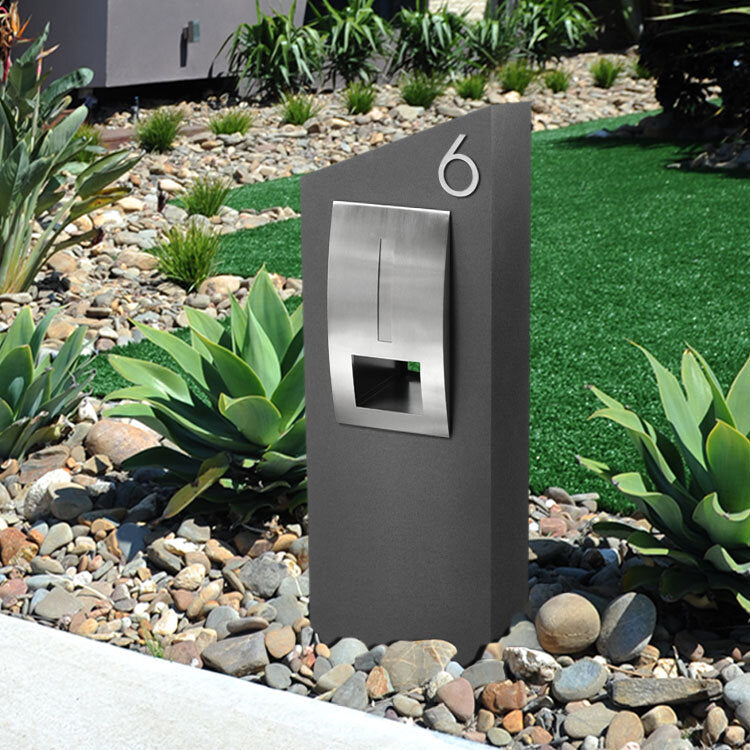 Stick on Slim House Numbers 120mm - Stainless Steel