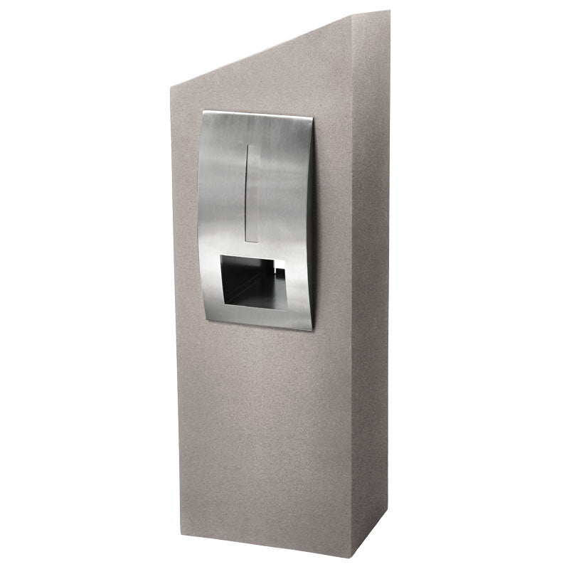 Monaco Pillar Letterbox - Mocca