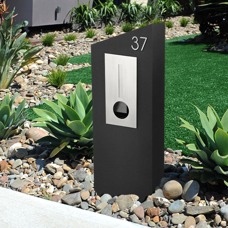 Stick on Slim House Numbers 75mm - Stainless Steel