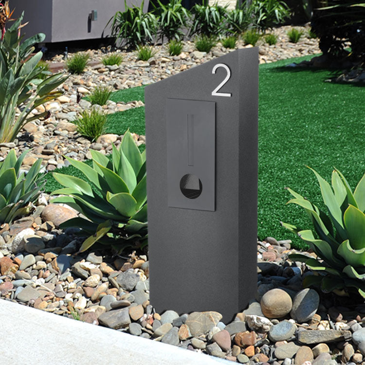 Stick on Slim House Numbers 75mm - White