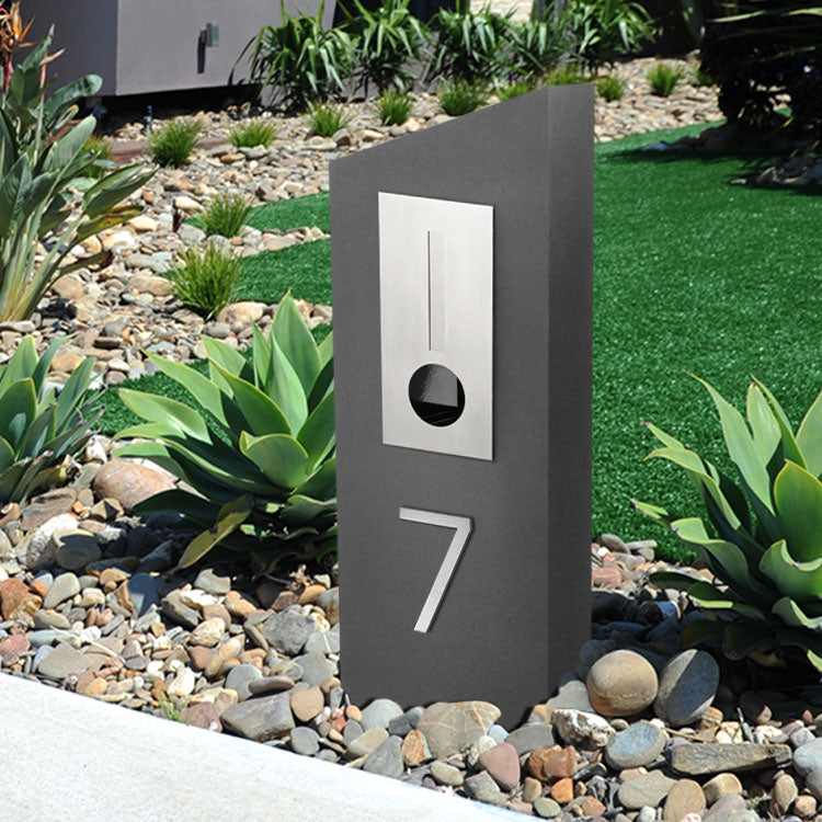 Stick on Slim House Numbers 200mm - Stainless Steel